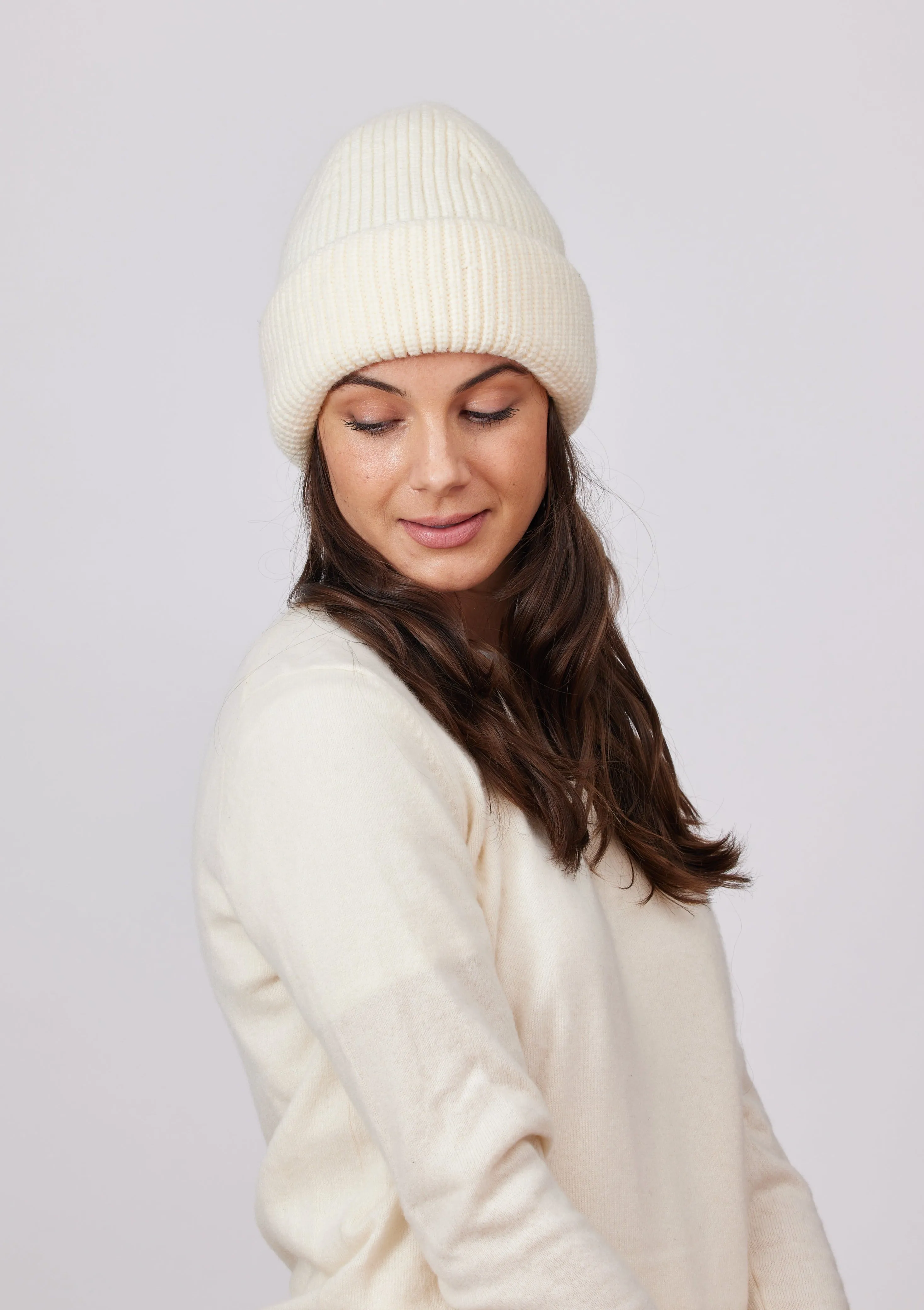 Major Beanie in Ivory