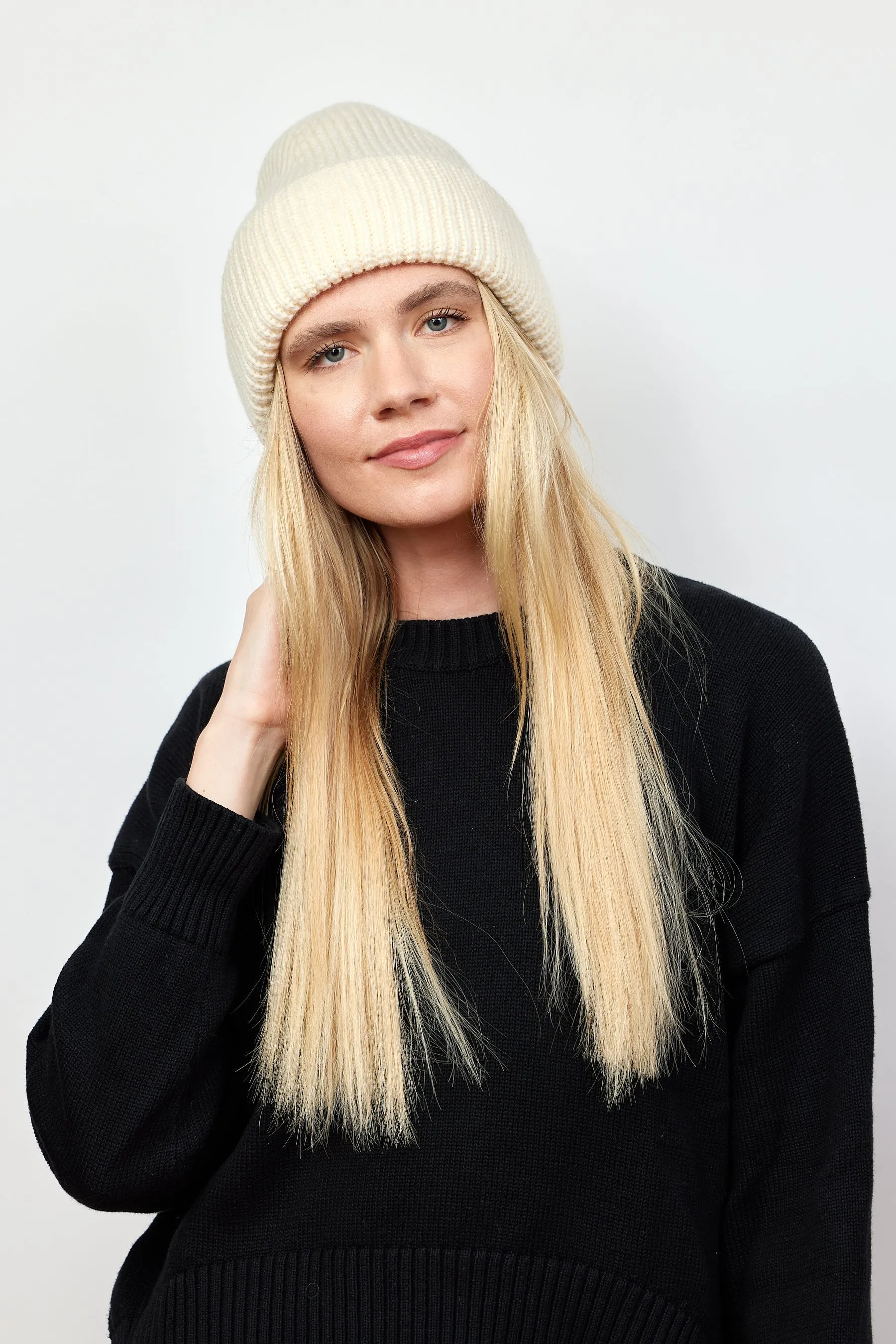 Major Beanie in Ivory