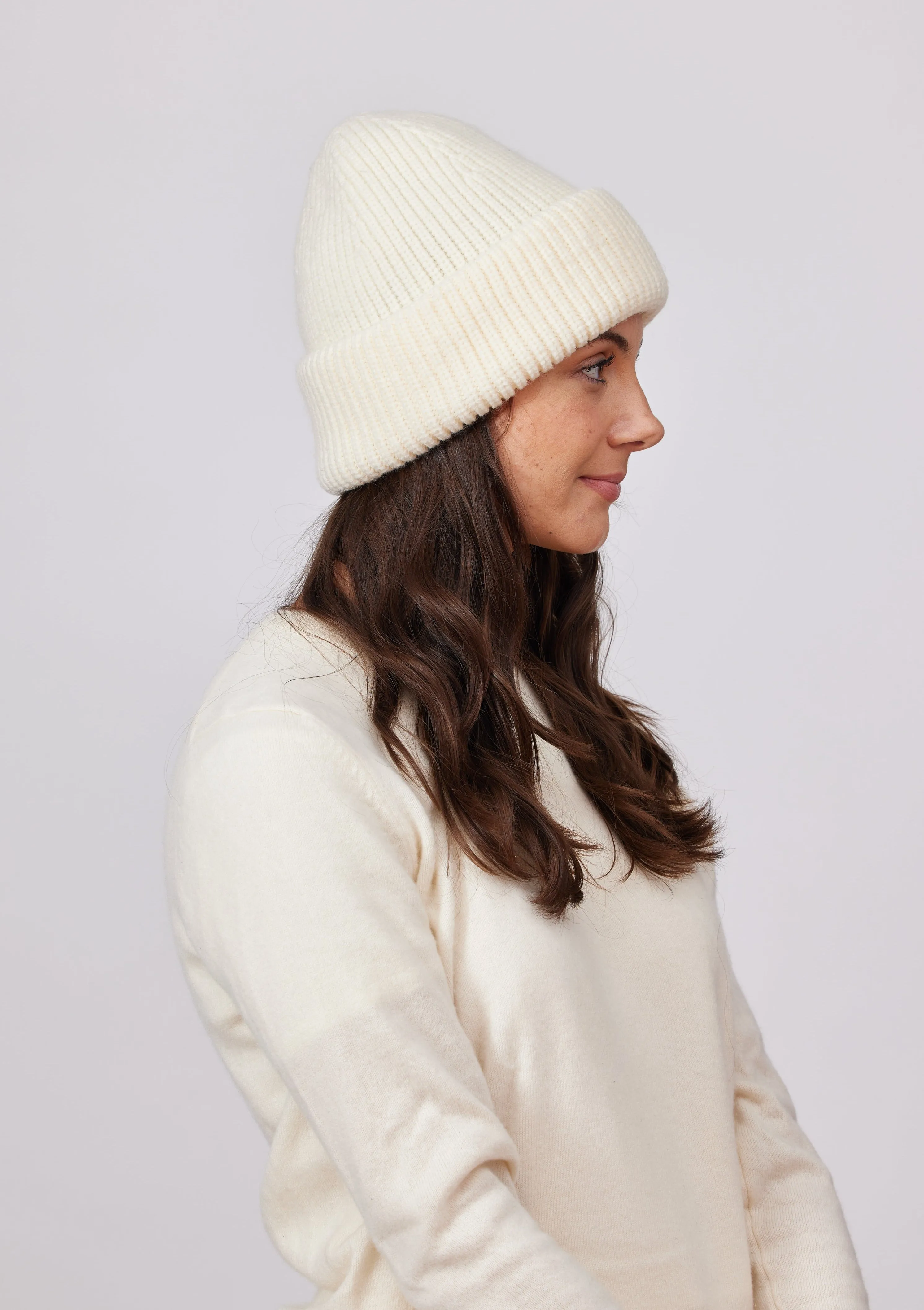 Major Beanie in Ivory