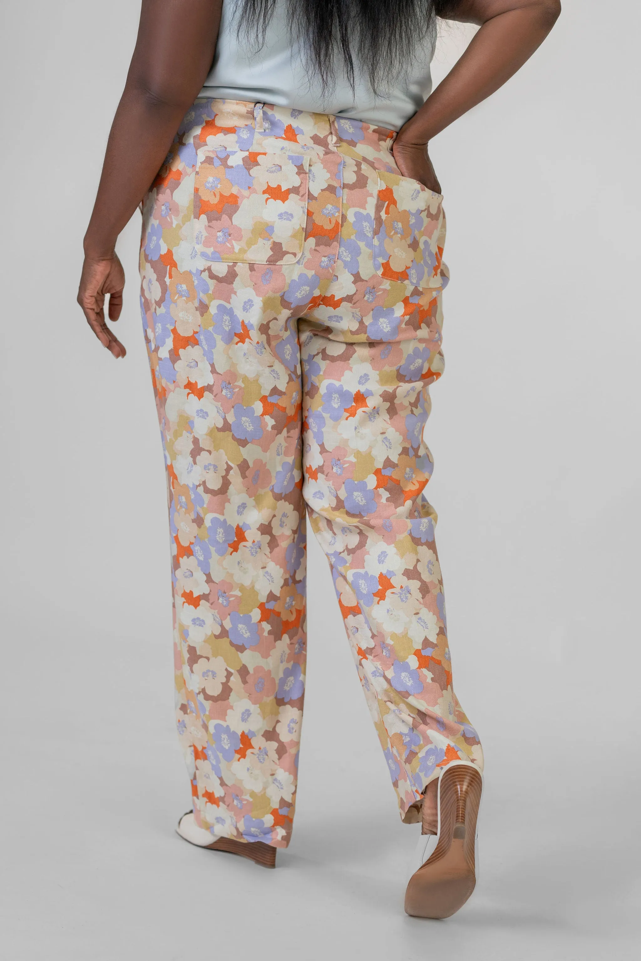 MARILYN LINEN BLEND TROUSERS