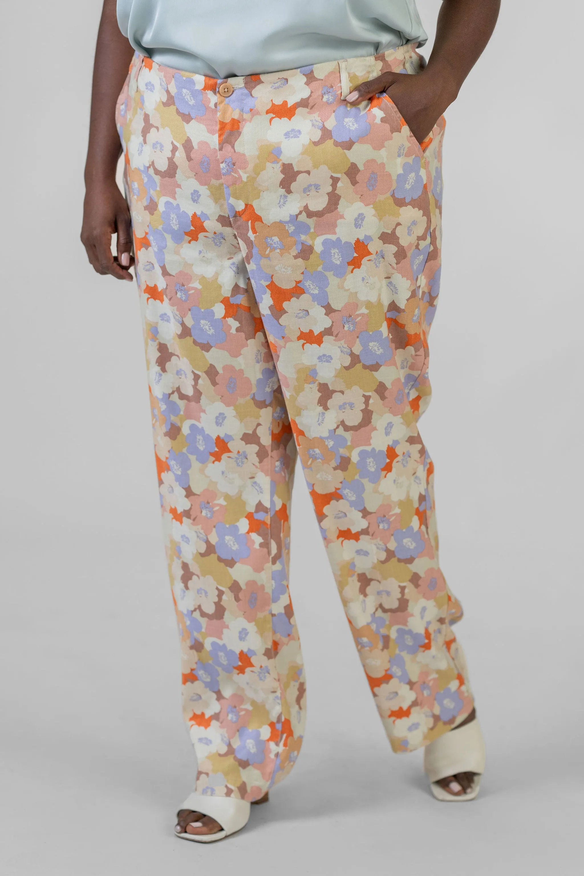 MARILYN LINEN BLEND TROUSERS