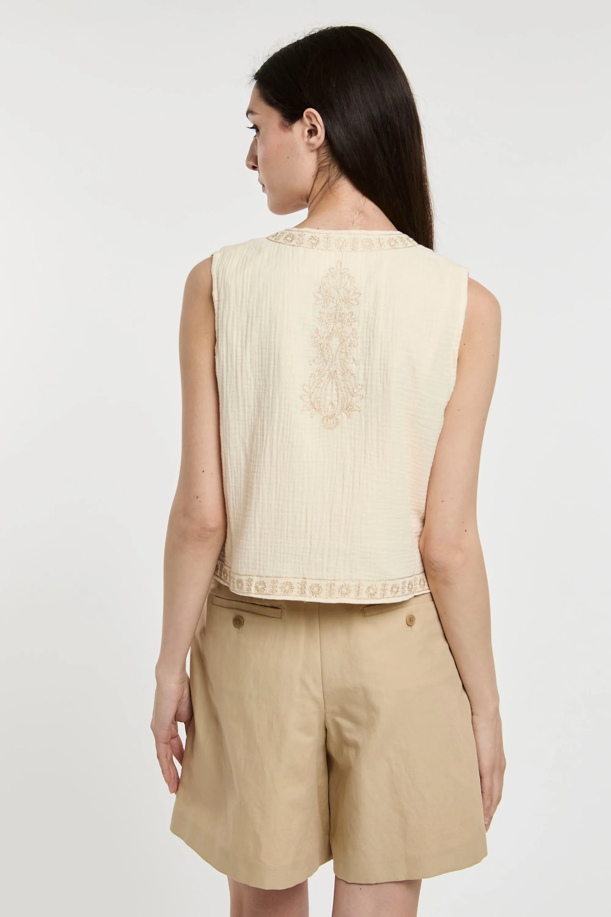 Meisïe Gilet Ricamato 5684