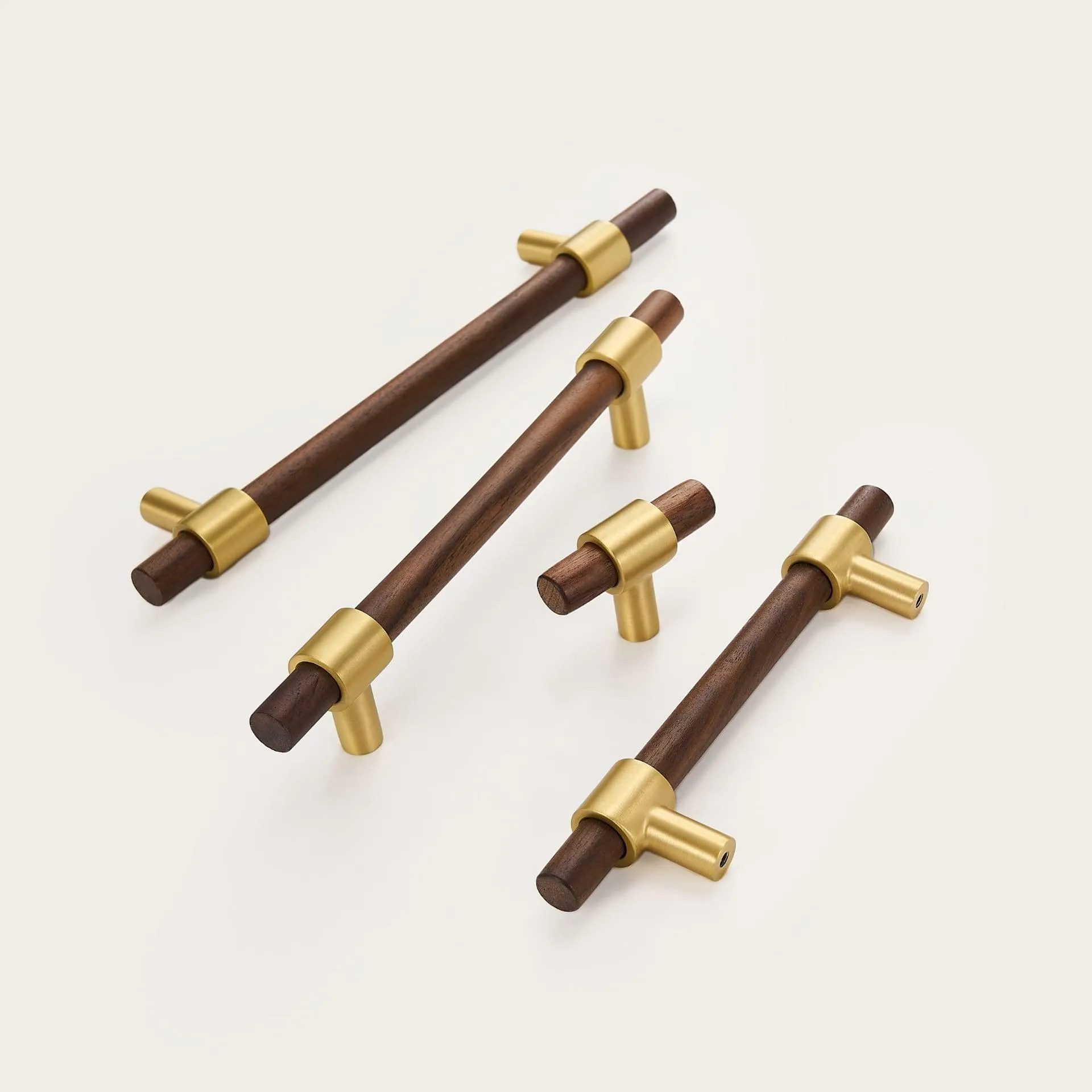 MENELAOS / Walnut & Solid Brass Handles
