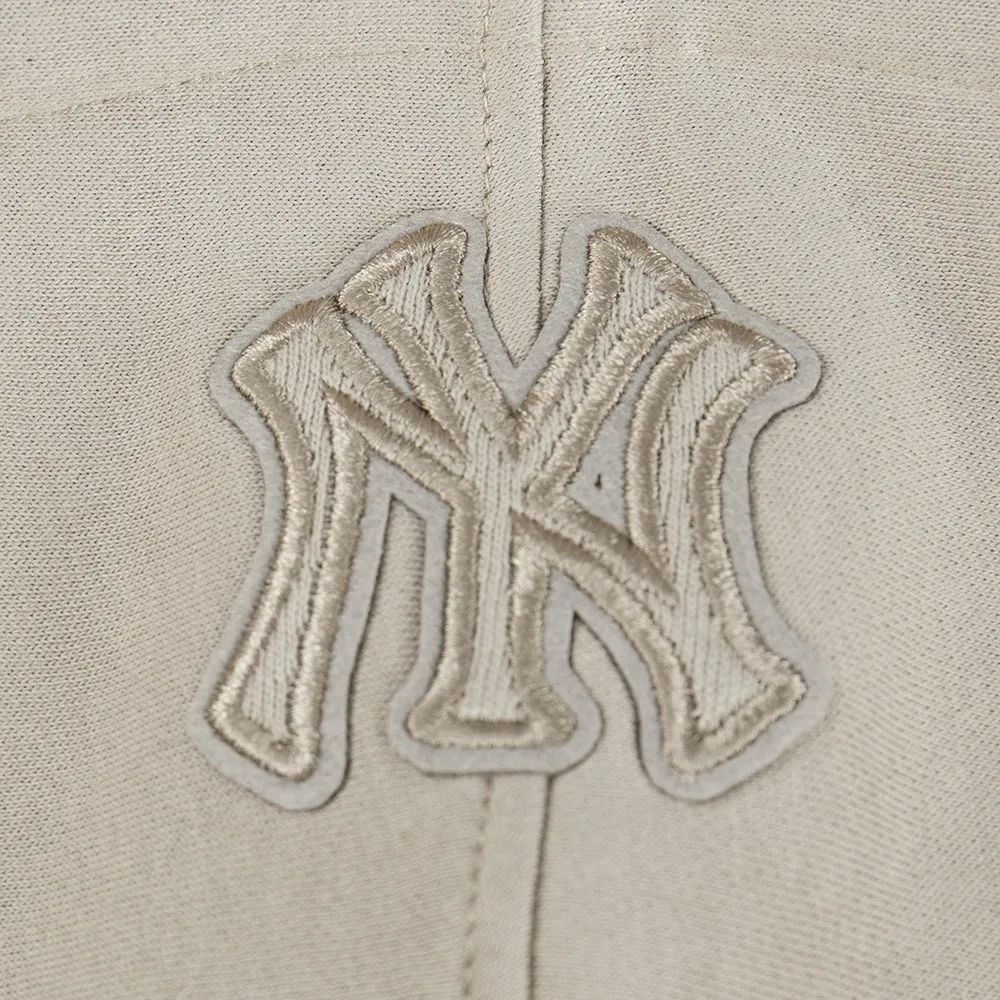 NEW YORK YANKEES NEUTRAL LITTLE BOYS FLC PO HOODIE (TAUPE)
