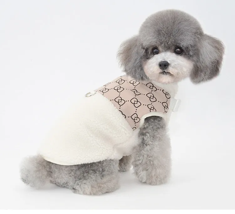 Pet Clothes Autumn and Winter New Pet Coat Vest Warm Cat Clothes