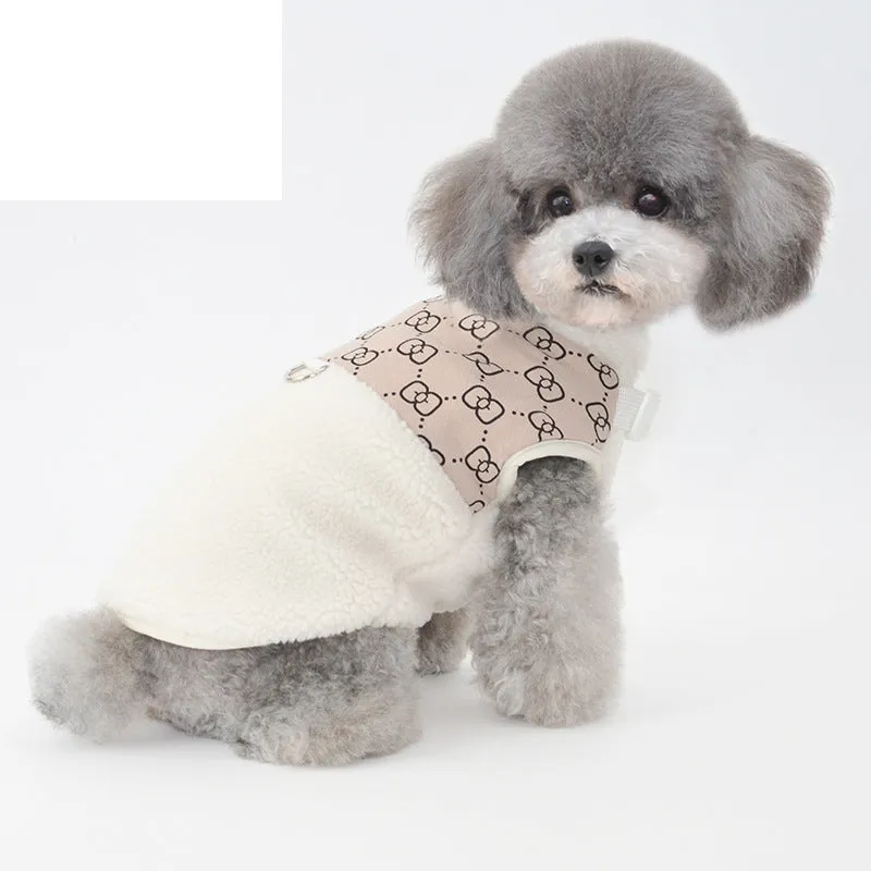 Pet Clothes Autumn and Winter New Pet Coat Vest Warm Cat Clothes