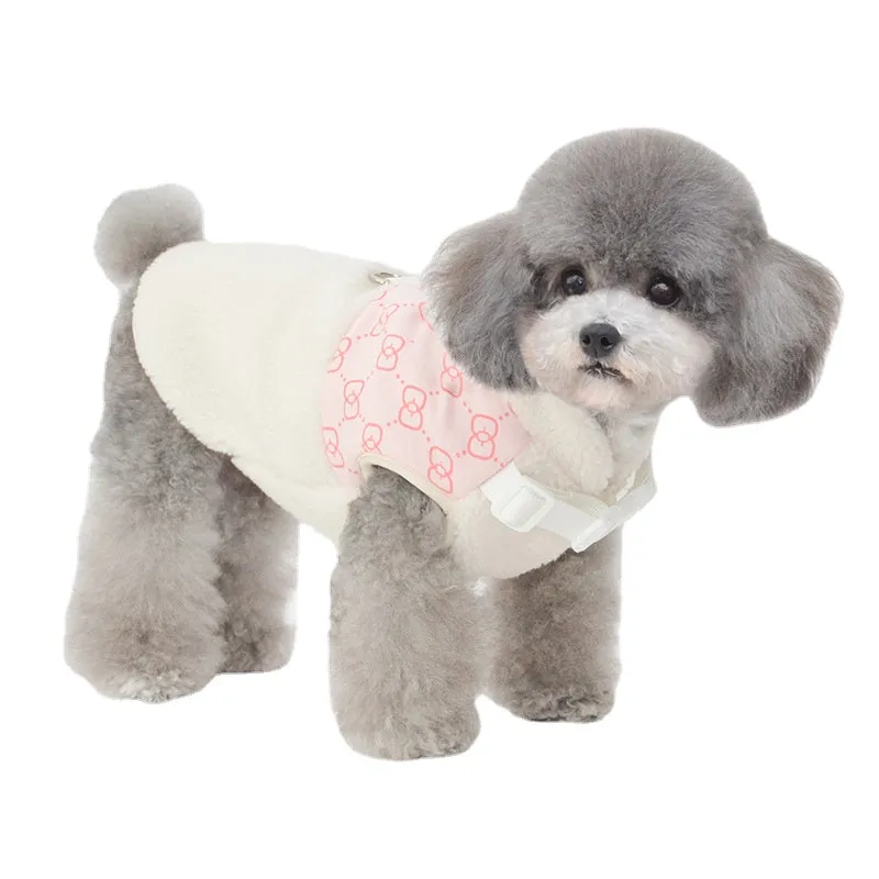 Pet Clothes Autumn and Winter New Pet Coat Vest Warm Cat Clothes