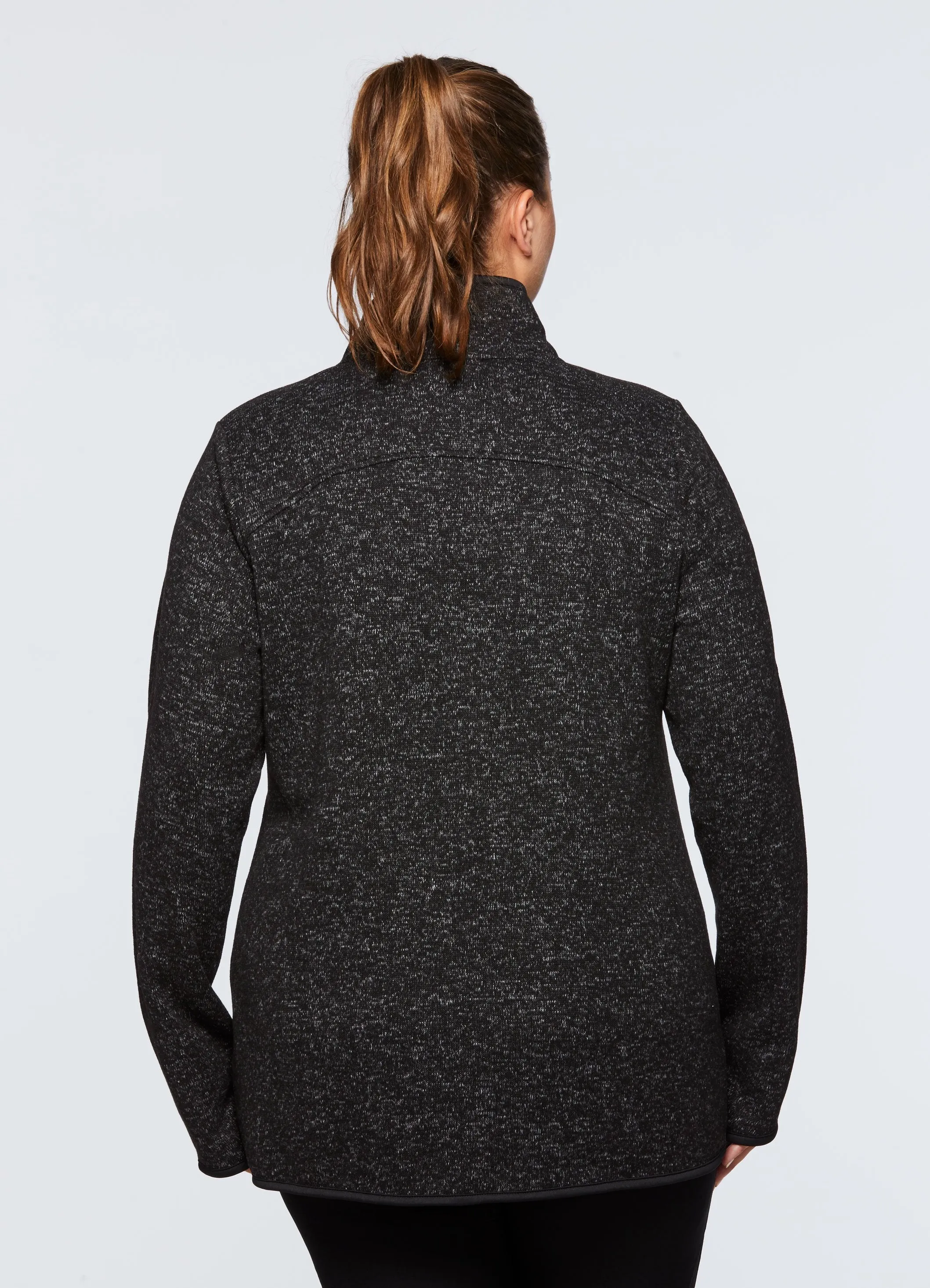 Plus Prime Full-Zip Fleece Sweater Jacket