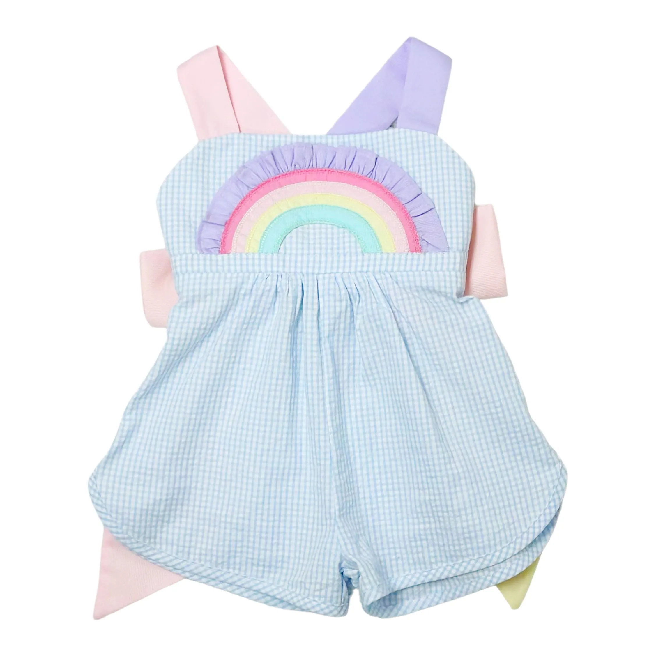 Rainbow Light Blue Susie Overall (Toddler)