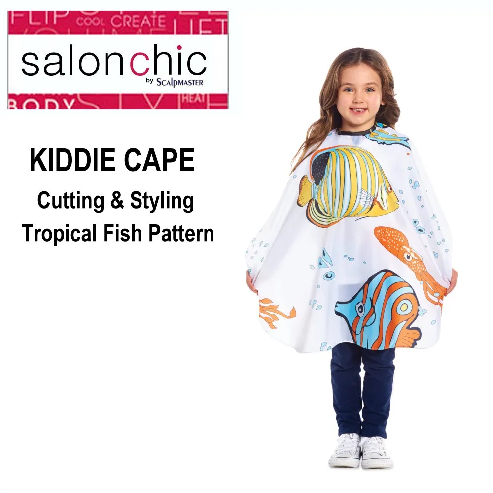 Salon Chic Cape, Tropical Fish Kiddie Cape, Vinyl (4056)