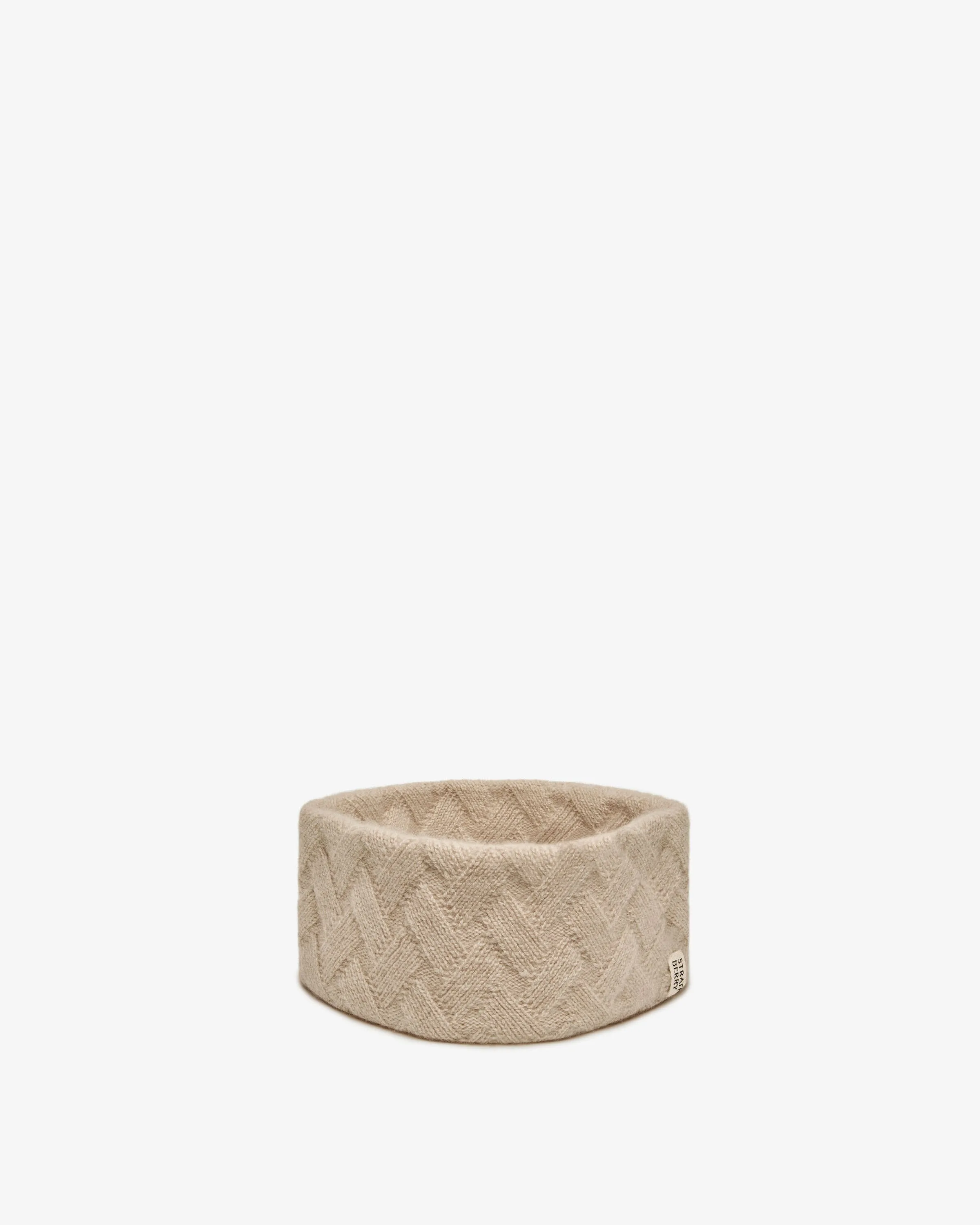 Sanday Cable Knit Pure Cashmere Headband - Wheat