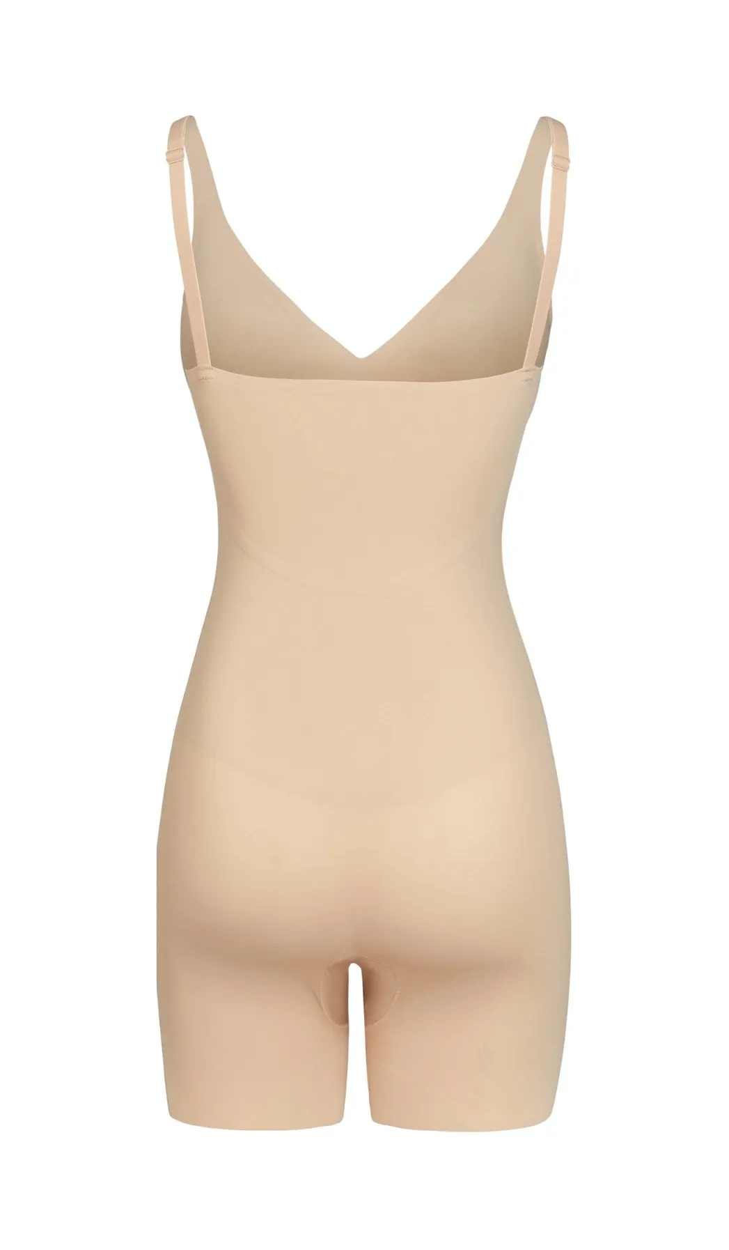SCULPTING THIN-STRAP OVERALL - POWDER