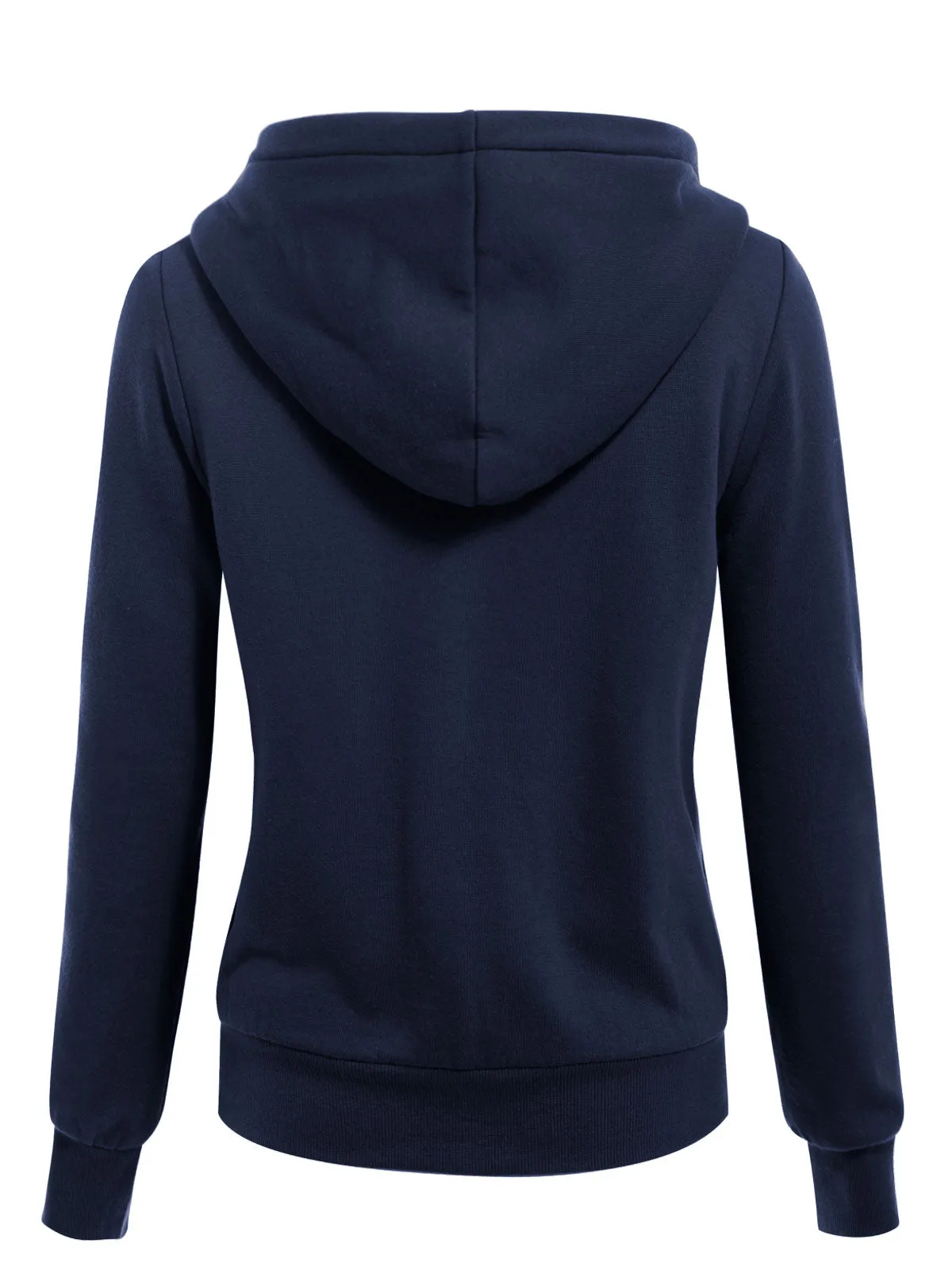 Sherpa Lining Long Sleeve Full Zip Up Cozy Hoodie Jacket Top