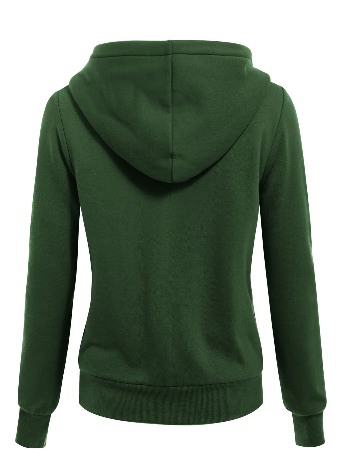 Sherpa Lining Long Sleeve Full Zip Up Cozy Hoodie Jacket Top