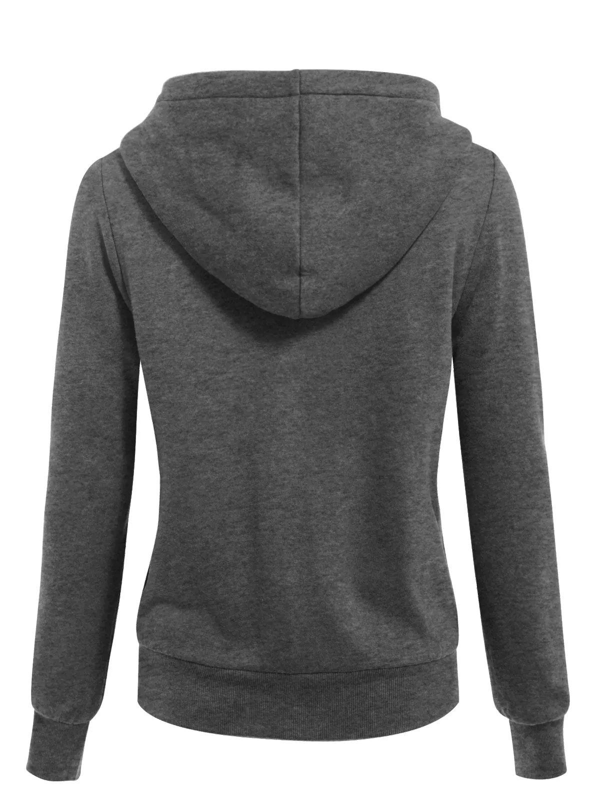 Sherpa Lining Long Sleeve Full Zip Up Cozy Hoodie Jacket Top