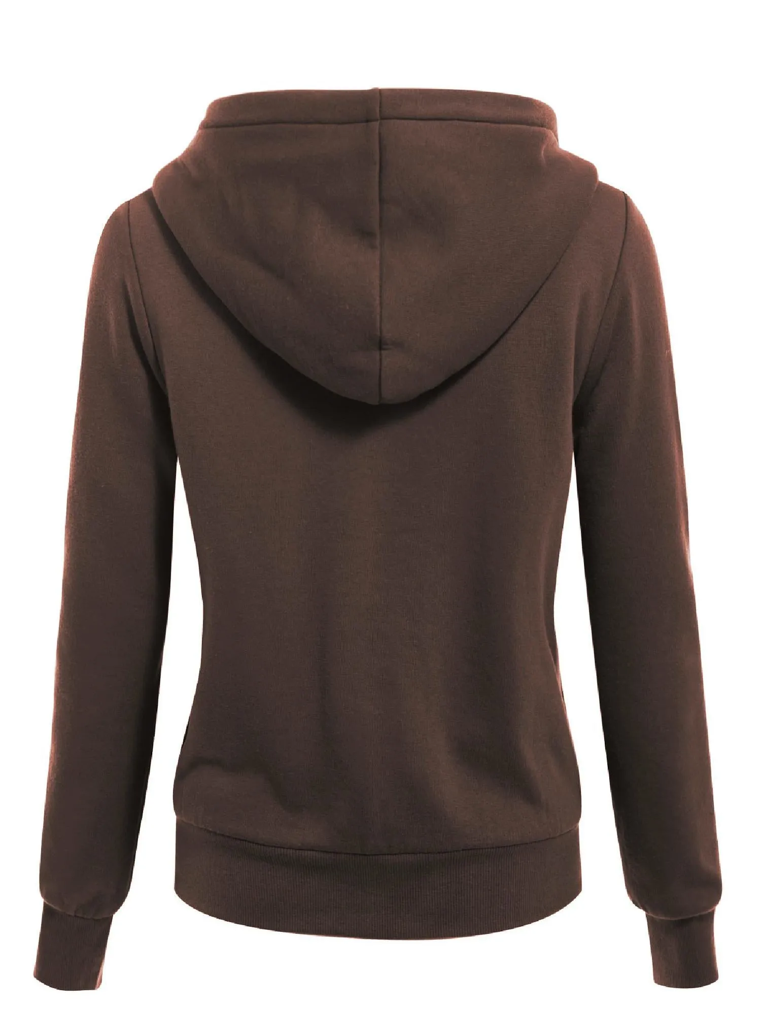 Sherpa Lining Long Sleeve Full Zip Up Cozy Hoodie Jacket Top