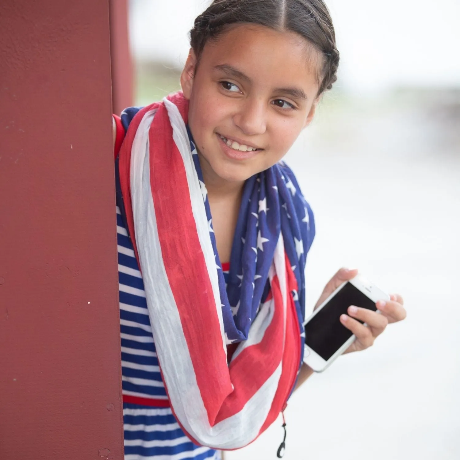 SHOLDIT® Americana Convertible Infinity Scarf with Pocket™