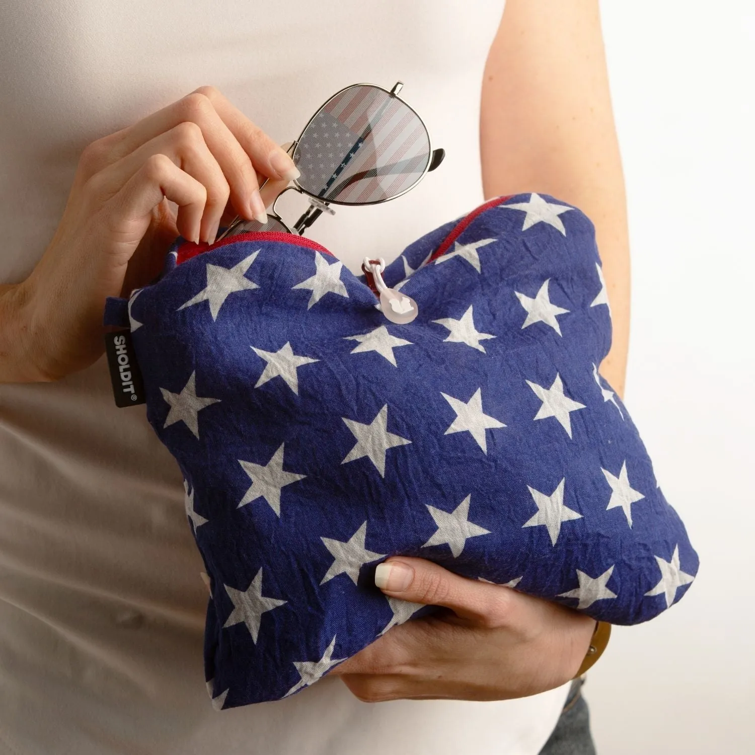 SHOLDIT® Americana Convertible Infinity Scarf with Pocket™