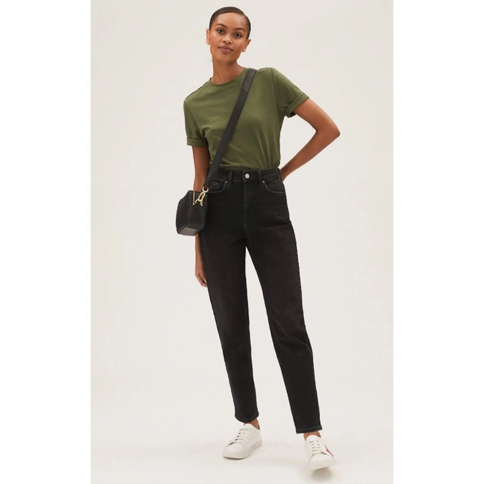 Size 12 M&S COLLECTION The Mom Jeans Black