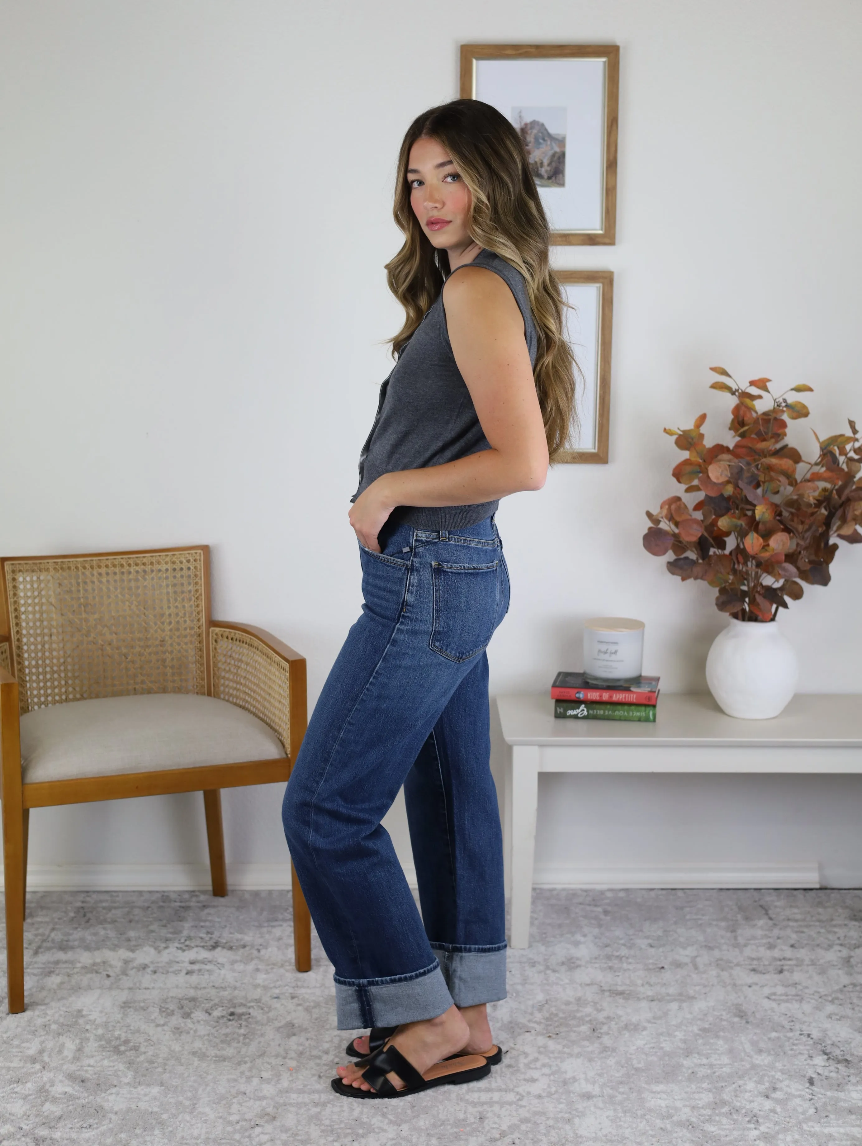 Sonja Button Up Knitted Vest - Sale