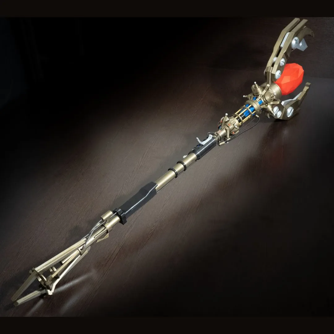 Staff of Fire Cosplay Prop – 72 Inch LED Weapon Replica