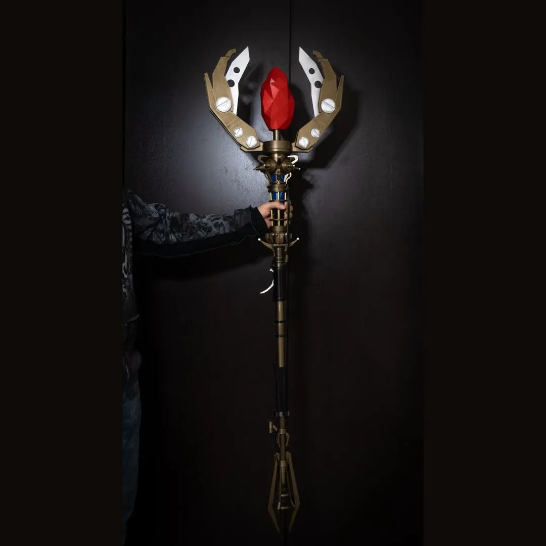 Staff of Fire Cosplay Prop – 72 Inch LED Weapon Replica