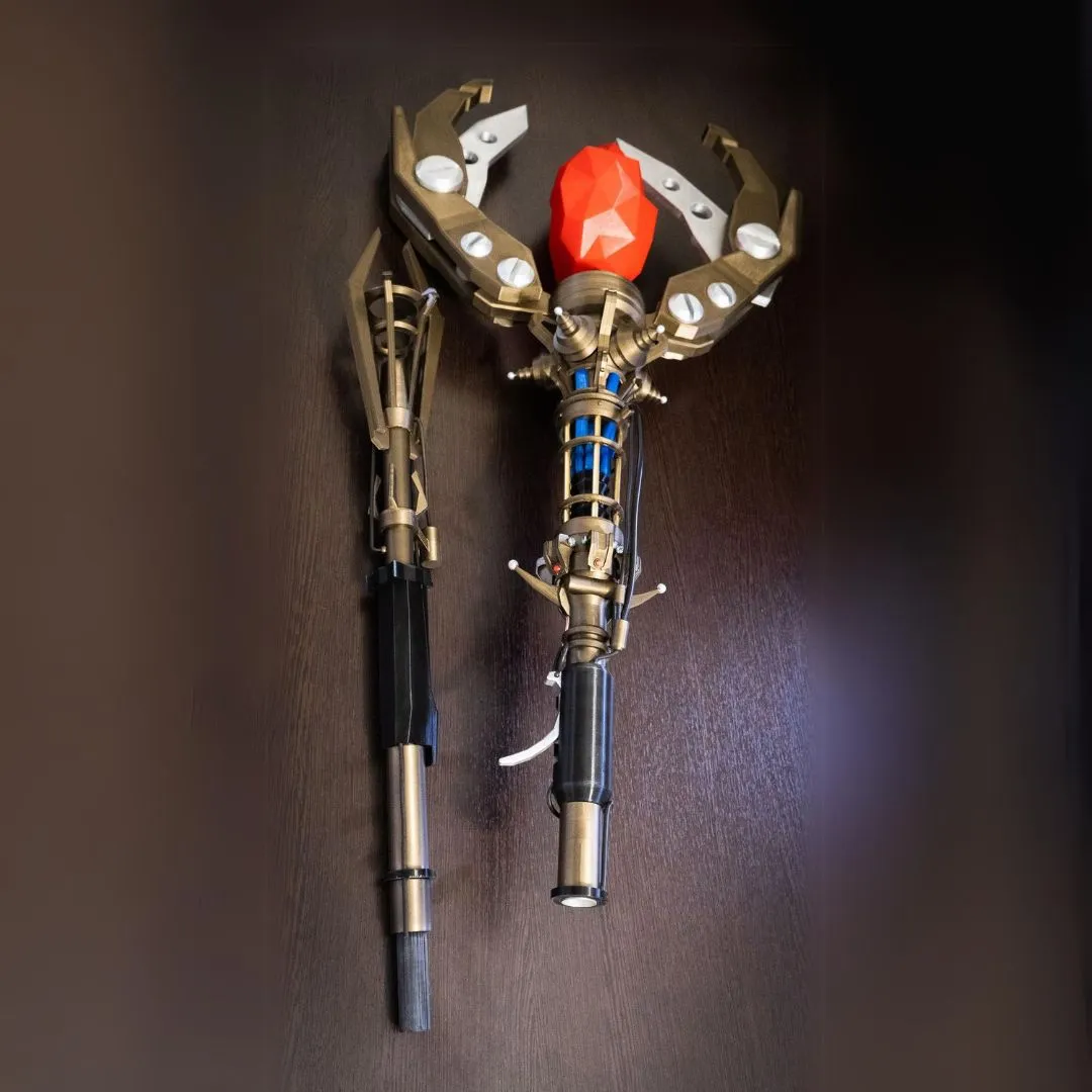 Staff of Fire Cosplay Prop – 72 Inch LED Weapon Replica