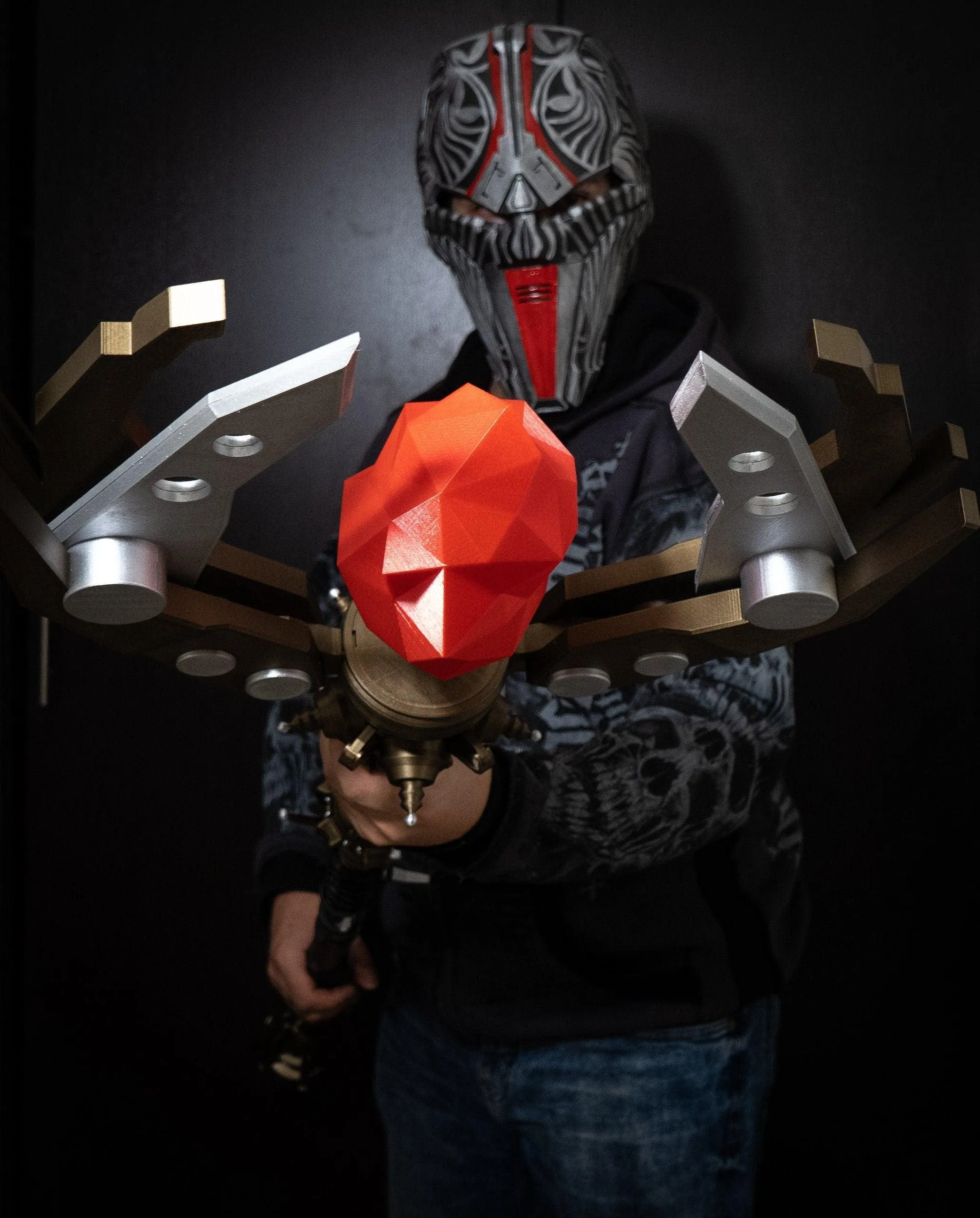 Staff of Fire Cosplay Prop – 72 Inch LED Weapon Replica
