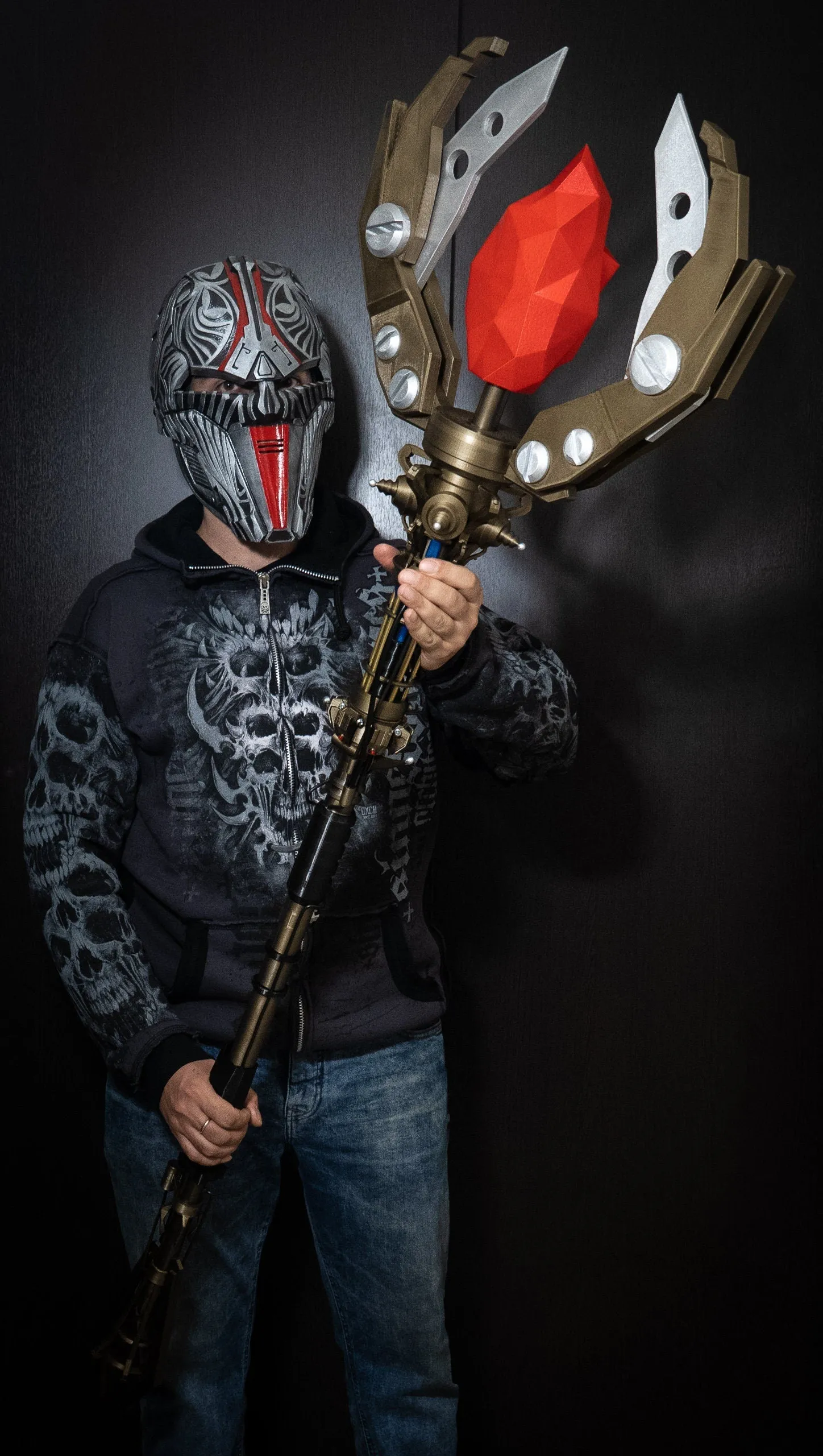 Staff of Fire Cosplay Prop – 72 Inch LED Weapon Replica