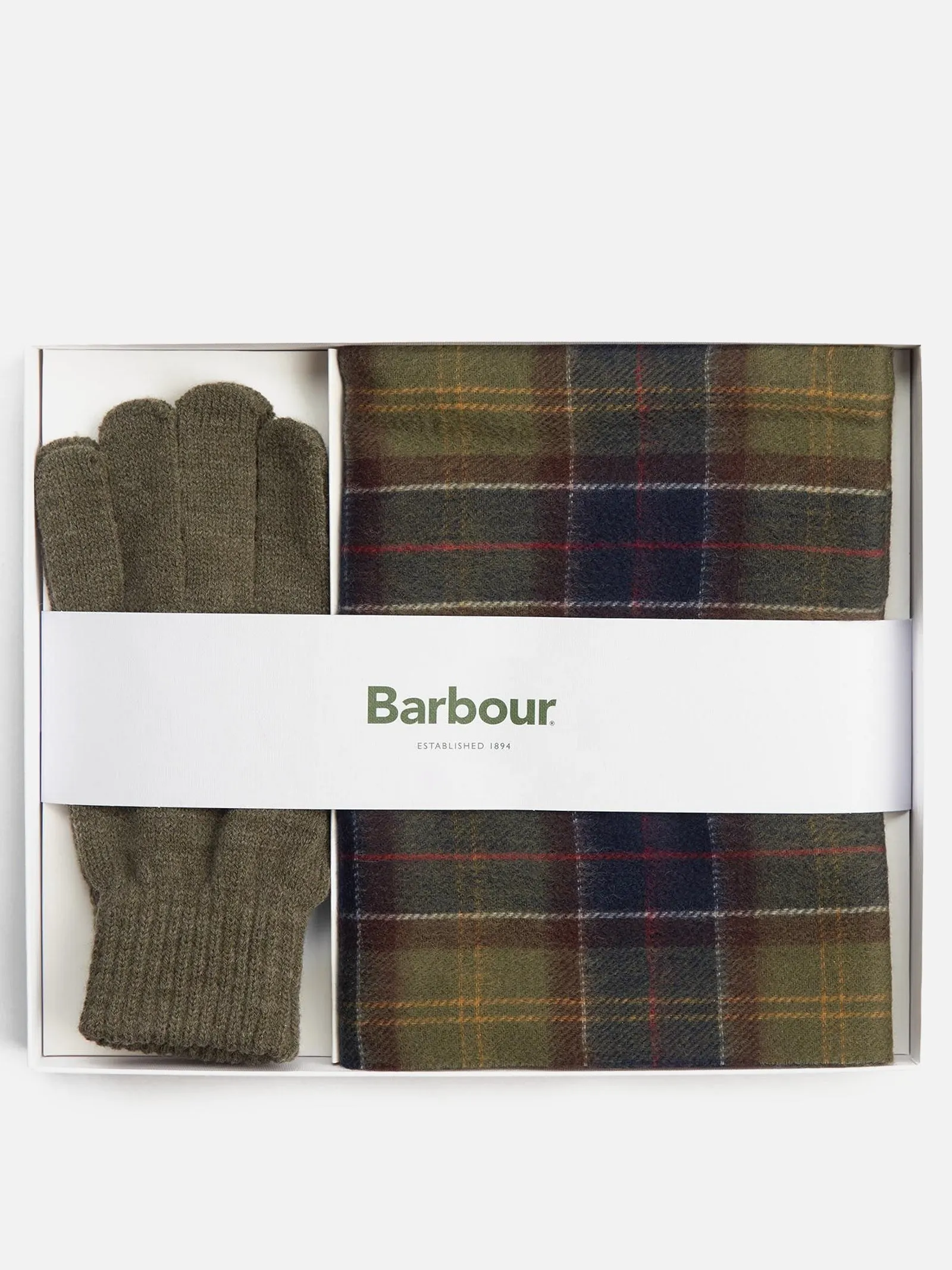 Tartan scarf & glove set