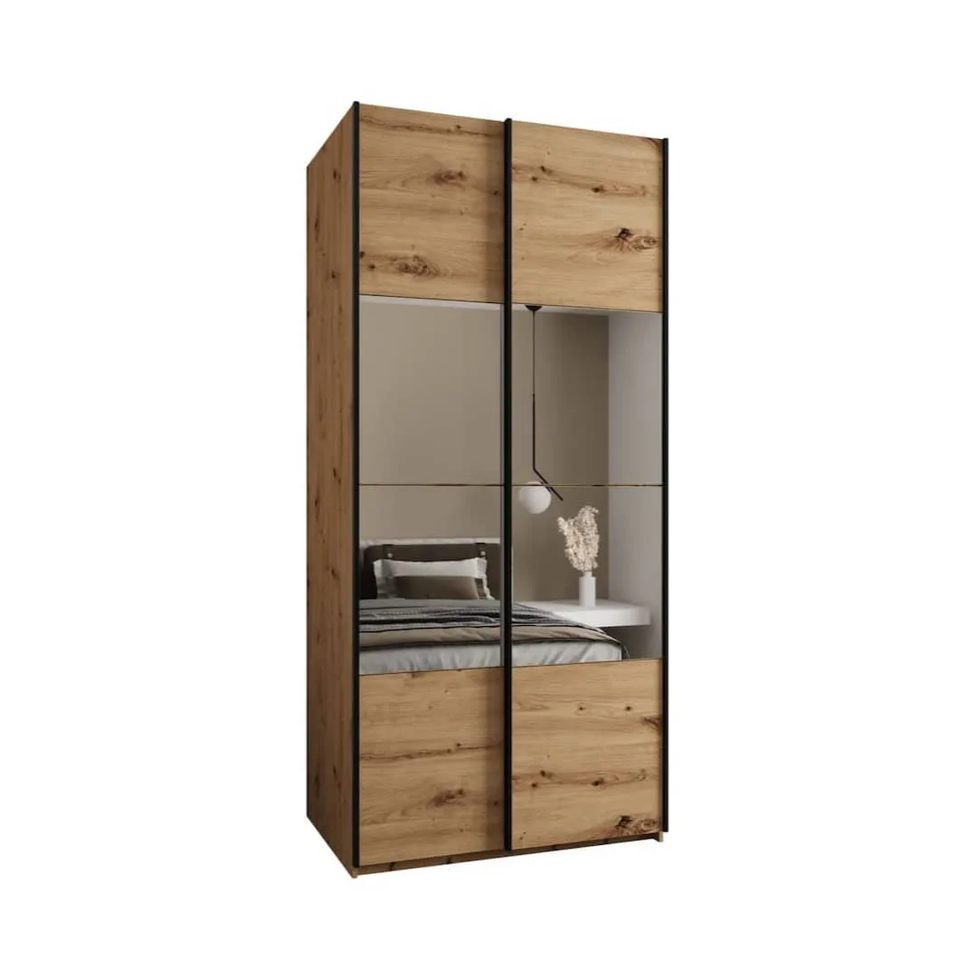 Trosa IV Sliding Door Wardrobe 100cm
