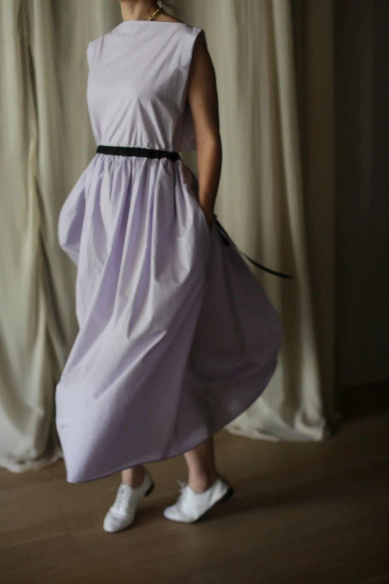 Typewriter Magnolia Dress | Amethyst
