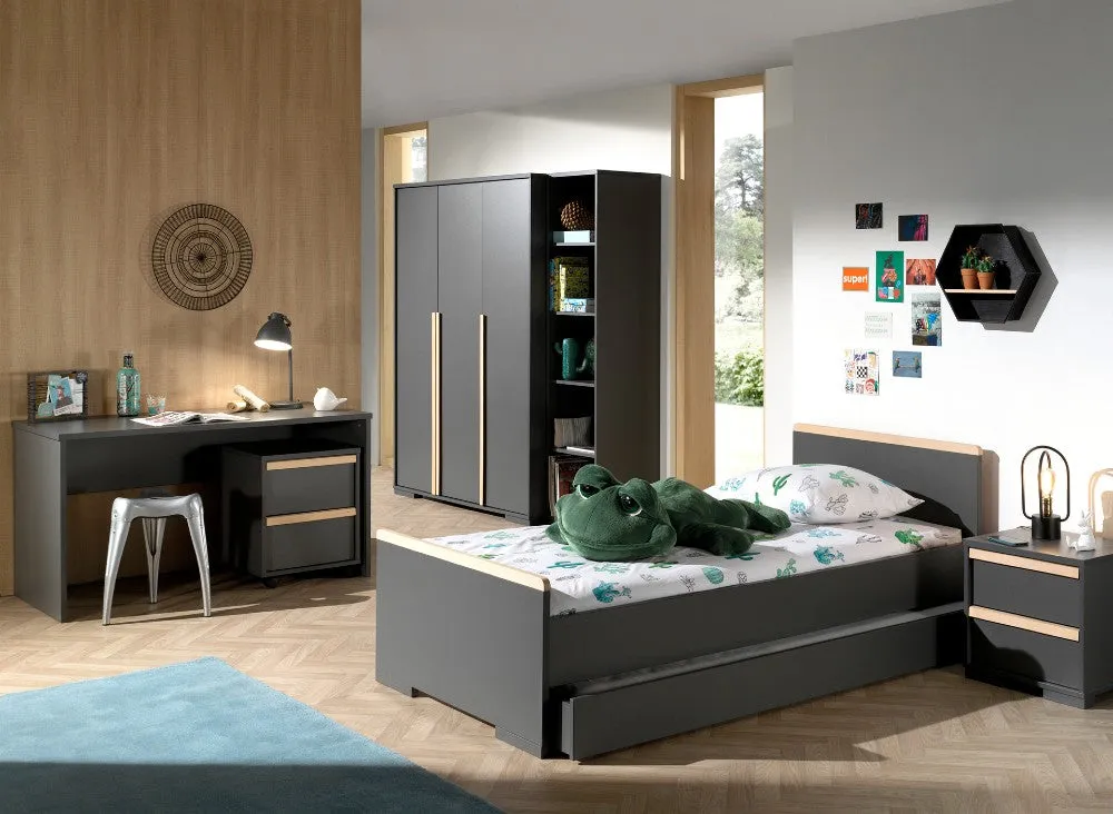 Vipack - London 3 Door Wardrobe - Grey