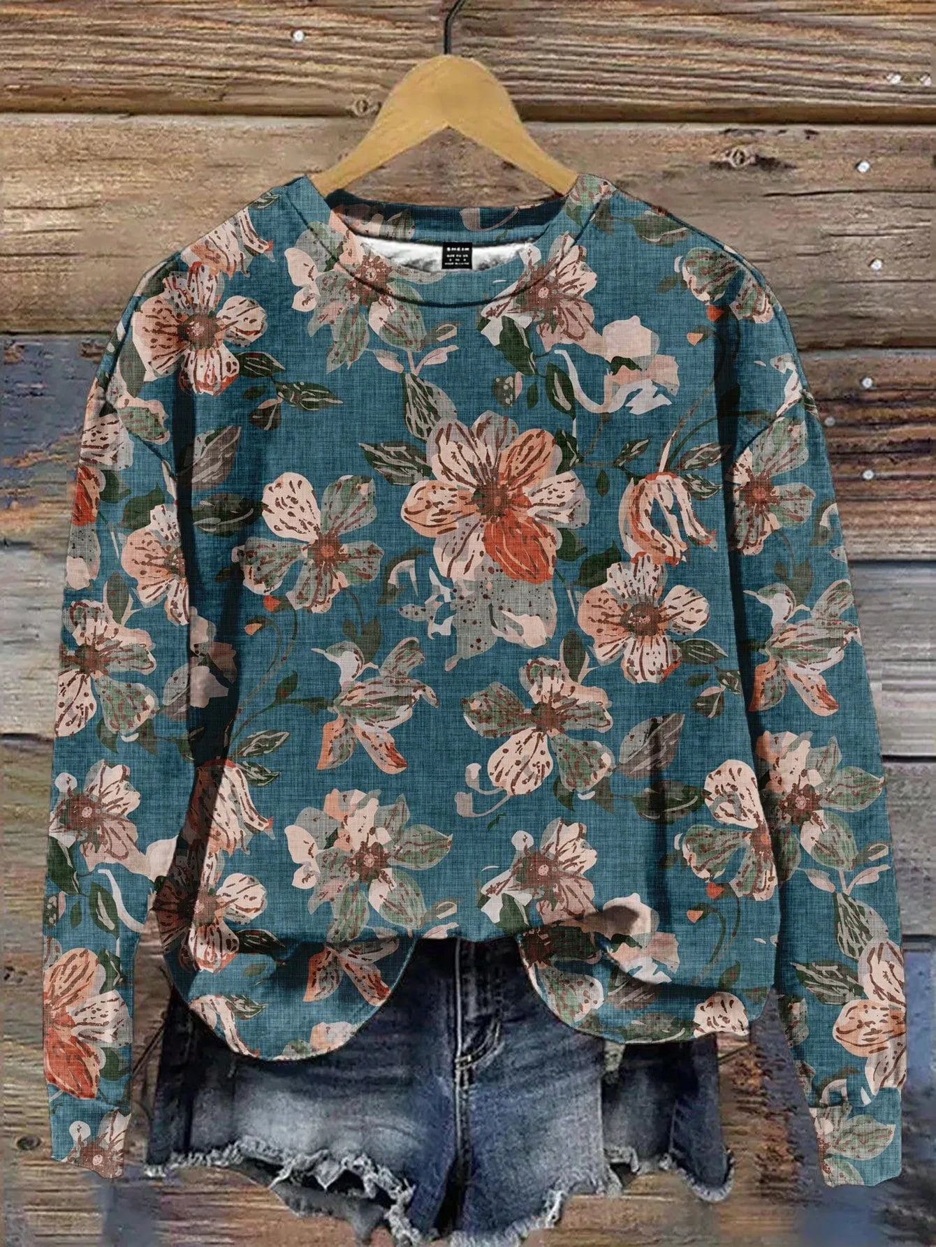 Women's camo hoodie|SHEIN LUNE Casual Minimalist All-Over Print Christmas
