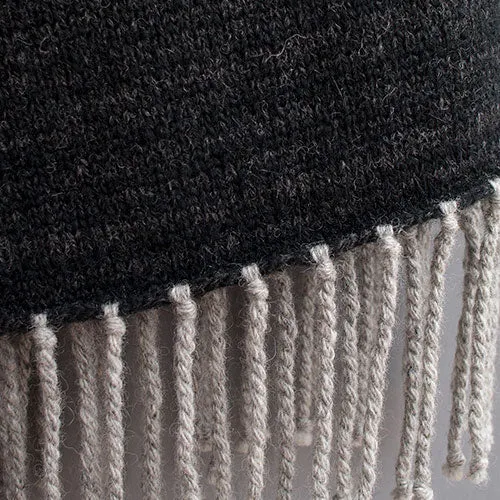 WONDER SCARF | BLACK   LIGHT GRAY